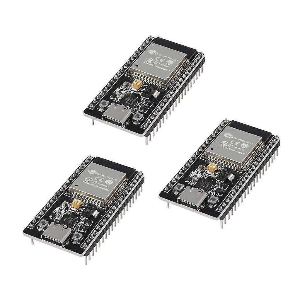 Set da 3 pezzi Scheda di sviluppo ESP32 WROOM32 adattatori WIFI UsbC a 38 pin