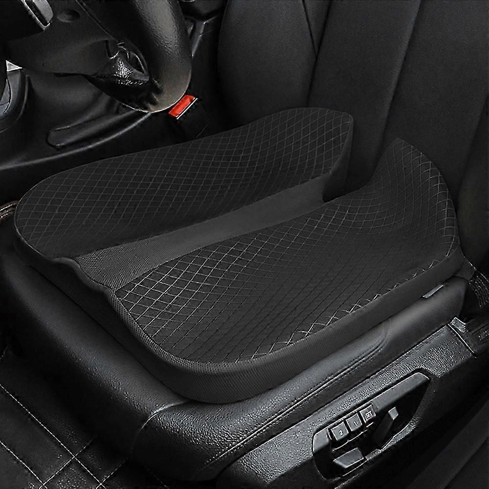 Universal Memory Foam Car Front Seat Cushion Driver Raised Height Thicken Pad Mat Breathable Office Chair Wheelchair Trunks Suvs