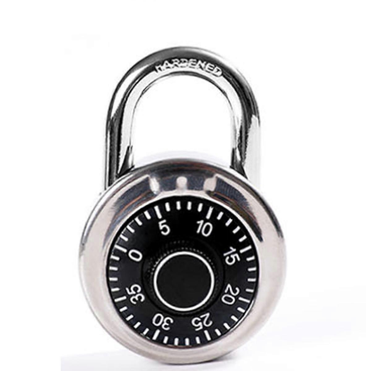 Combination Padlock, Fixed Dial Combination Padlock, Master Coded Lock With Round, Set Your Own Combination Locker Lock