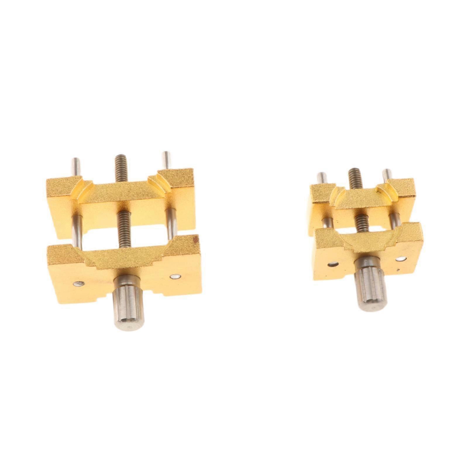 2 Pieces Watch Movement Holders Practical Metal Repairing Watch Case Holders