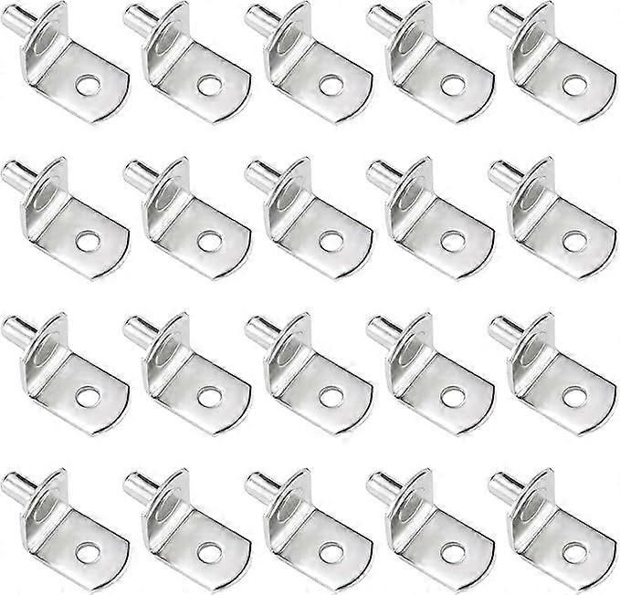 50pcs L Shaped Shelf Brackets with Hole