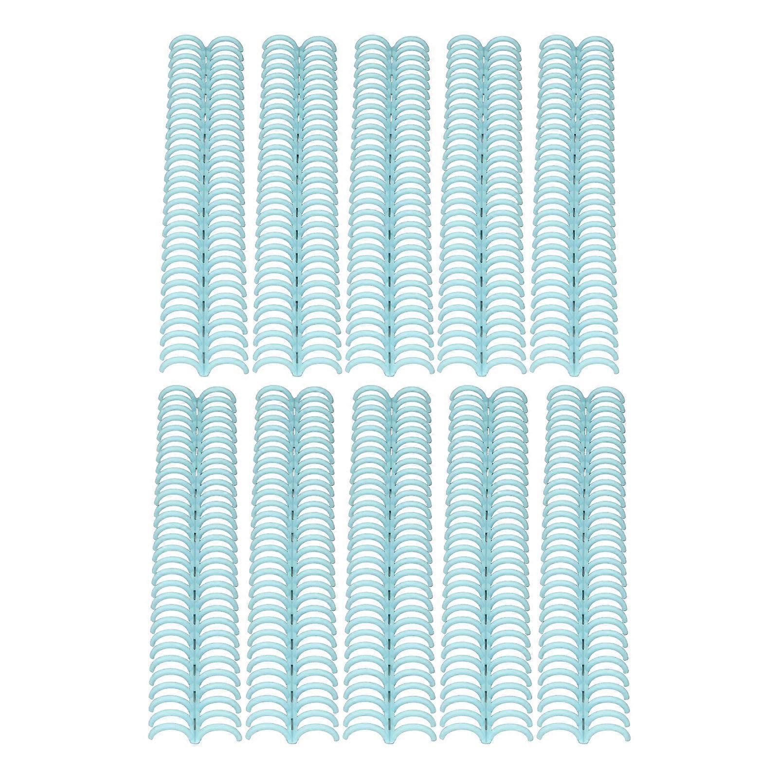 CYDT 10Pcs Comb Binding Spines 150 Pages 30 Ring Plastic Binder Combs Easy To Open Close Adding 19Mm For A4 Paper Light Green