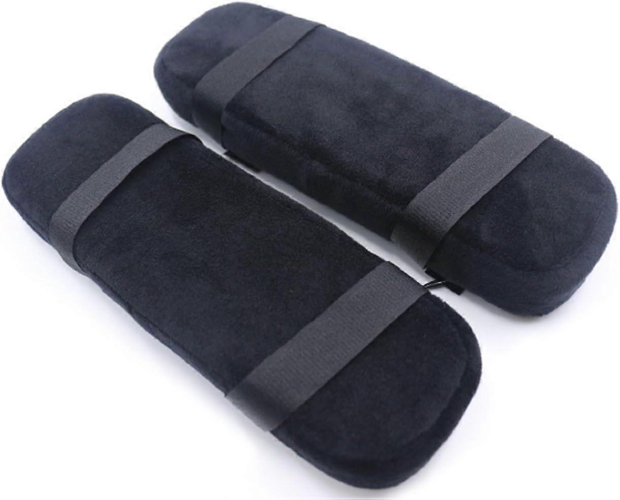 Transform Your Seating Experience: Durable Polyester Material, Soft Memory Foam Armrest Pads, Removable Washable Cover, Universal Suitability, 2PCS