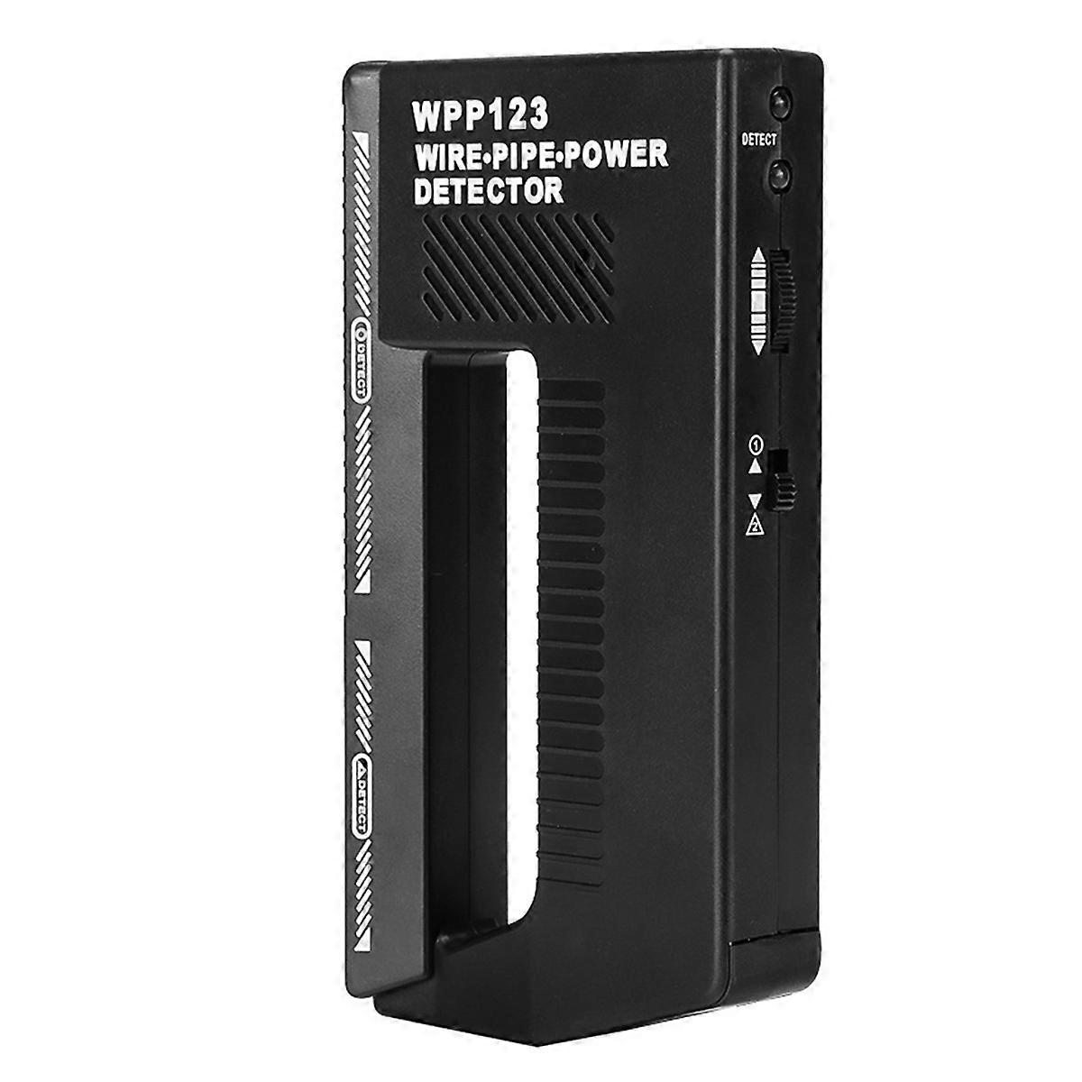 Wall Scanner, Wpp123 - Portable Tool - AC Metal Detector - Adjustable Power Supply - Pipe Finder - Household Wall Locator - Pointer (Black)