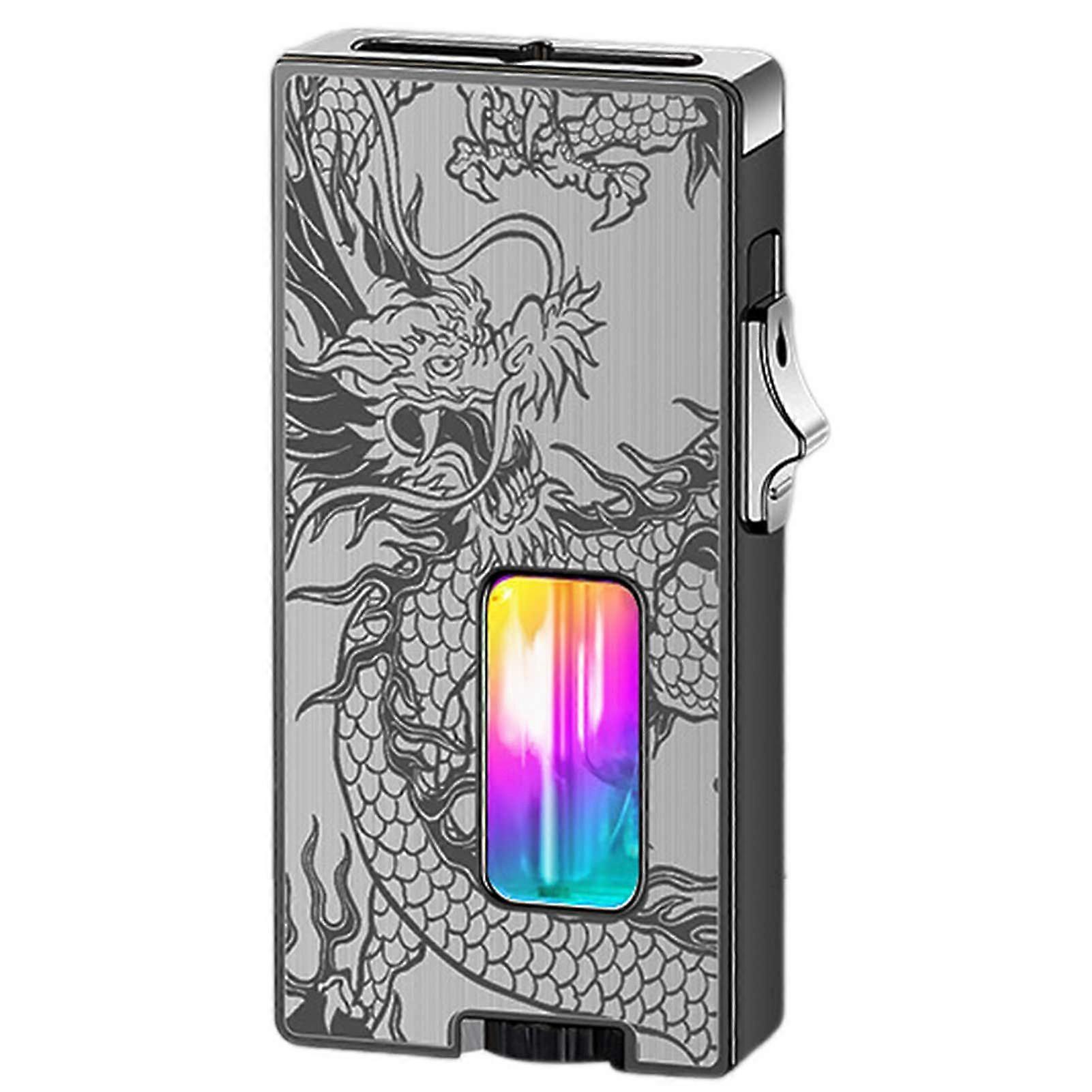 Shake-to-Ignite Gravity Sensor Electric Arc Plasma Lighter, Refillable Jet Flame Torch Lighters, 7-Flame Holes, Type-C Rechargeable