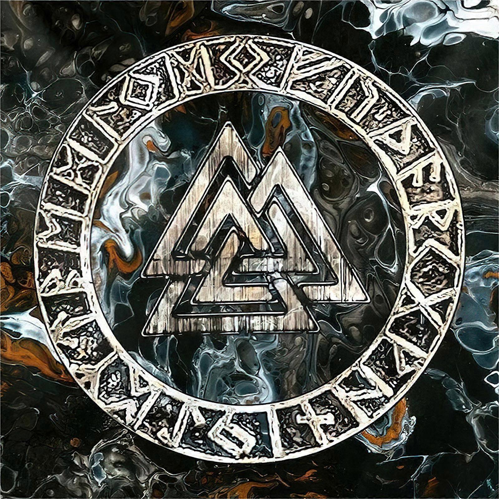 Tarots Tablecloth Altars Cloth Mysterious Rune Astrologys Tablecloth Divinations Card Cloth Tapestry Wall Decoration 50x50cm