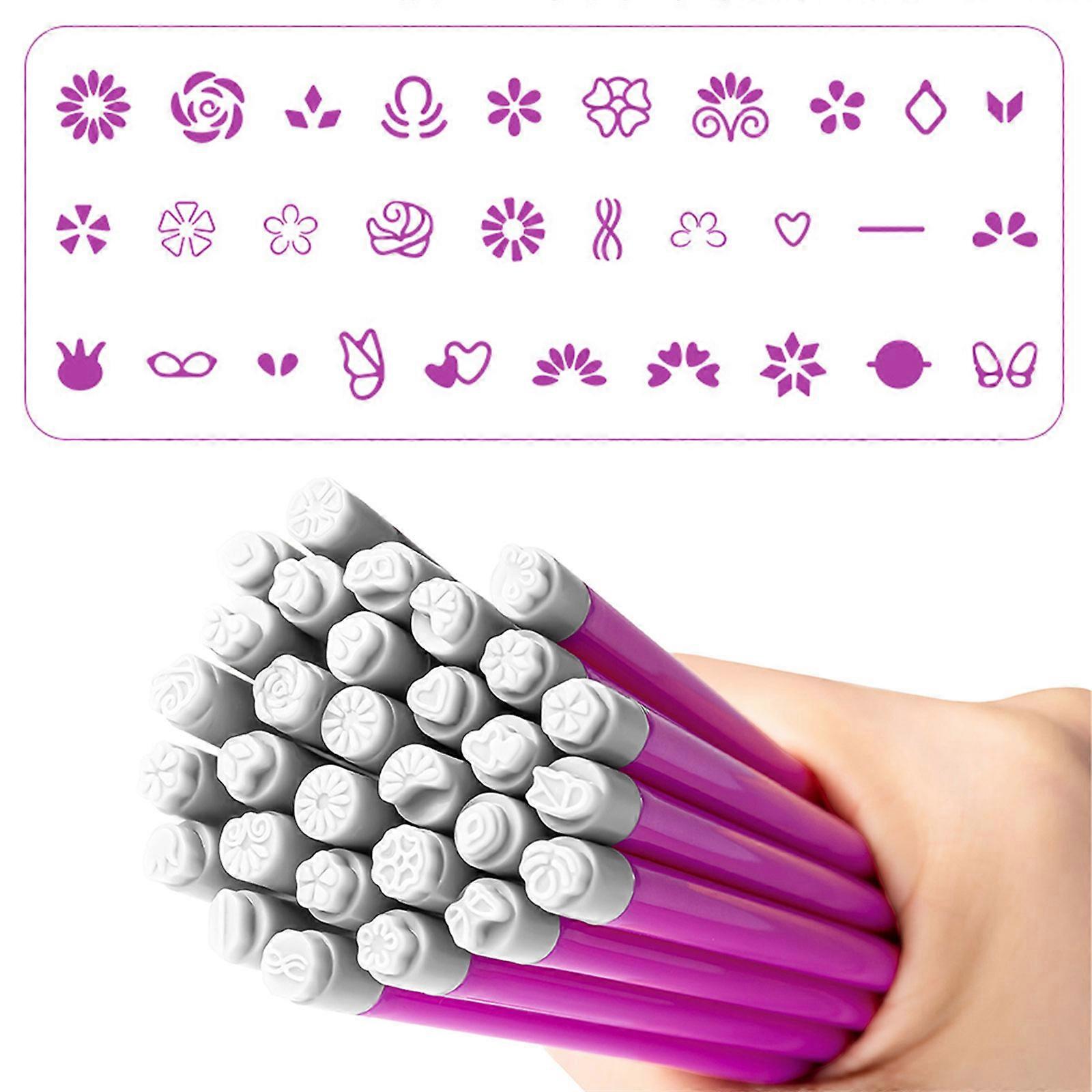 Stylo de transfert d'ongles en silicone convivial Tampon à ongles professionnel pour un placement précis du design et une utilisation longue durée