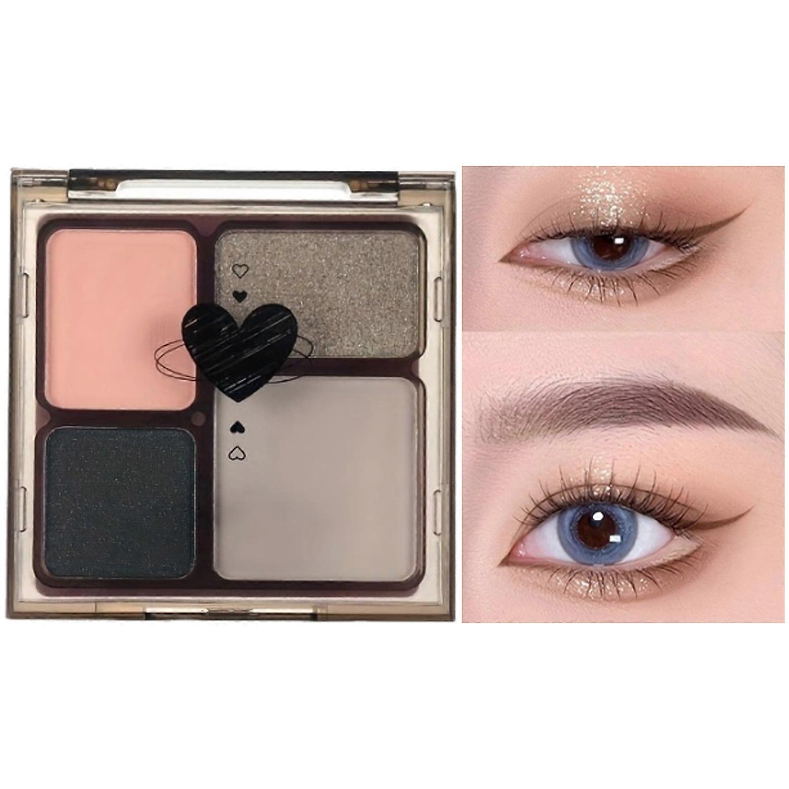 4Colors Eyeshadow Palette Pigmented Eye Shadow Smooth Texture for Easy Application Great for Makeup Enthusiasts