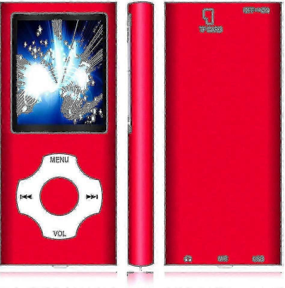 Compact Digital MP3/MP4 Player with LCD Display, 1.82 Screen, and Expandable Memory (16GB/32GB/64GB SD Card)