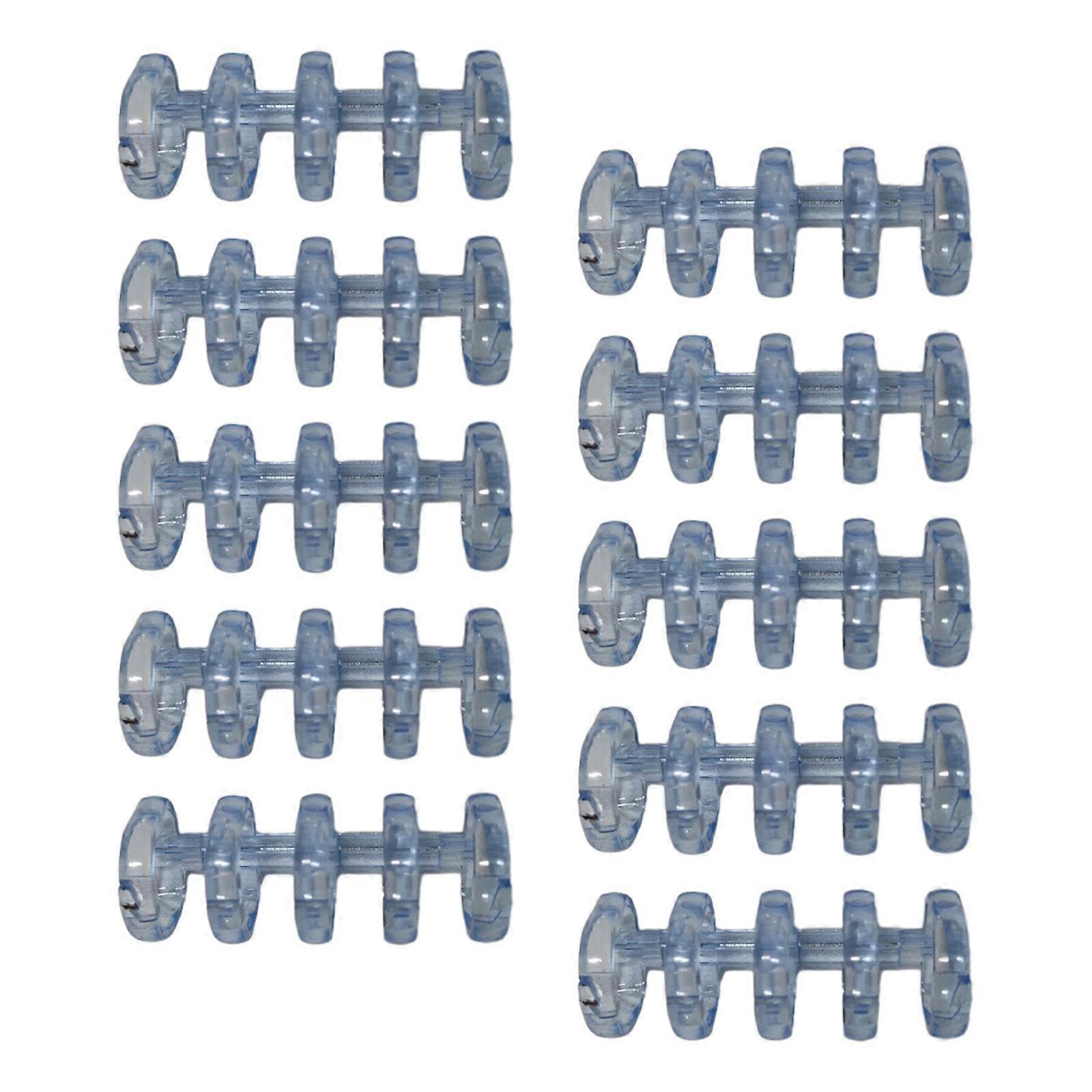 10Pcs Loose Leaf Binder Rings Snap Split Hinged DIY 5 Holes Loose Leaf Book