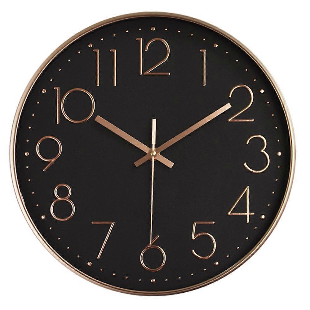Wall Clock Silent Non Ticking Quality Quartz, Round Easy To Read for Home Office School Clock Plastic Silent Wall Clock