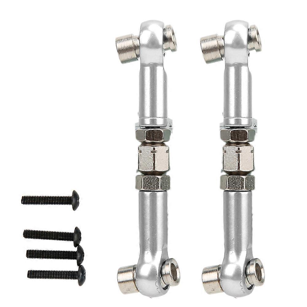 RC Front & Rear Steering Link Rod for HPI RS4 Sport 3 1/10 Servo Upgrade Accessories Silver 113696S