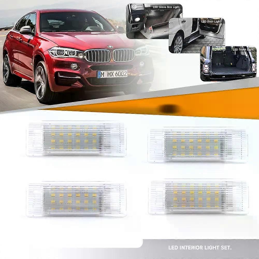 Compatible 2/4/8 PCS Led Courtesy Door Light Footwell glove box Lamps For BMW X1 F48 X2 F39 X3 G01 X4 G02 X5 X6 X7 cargo light