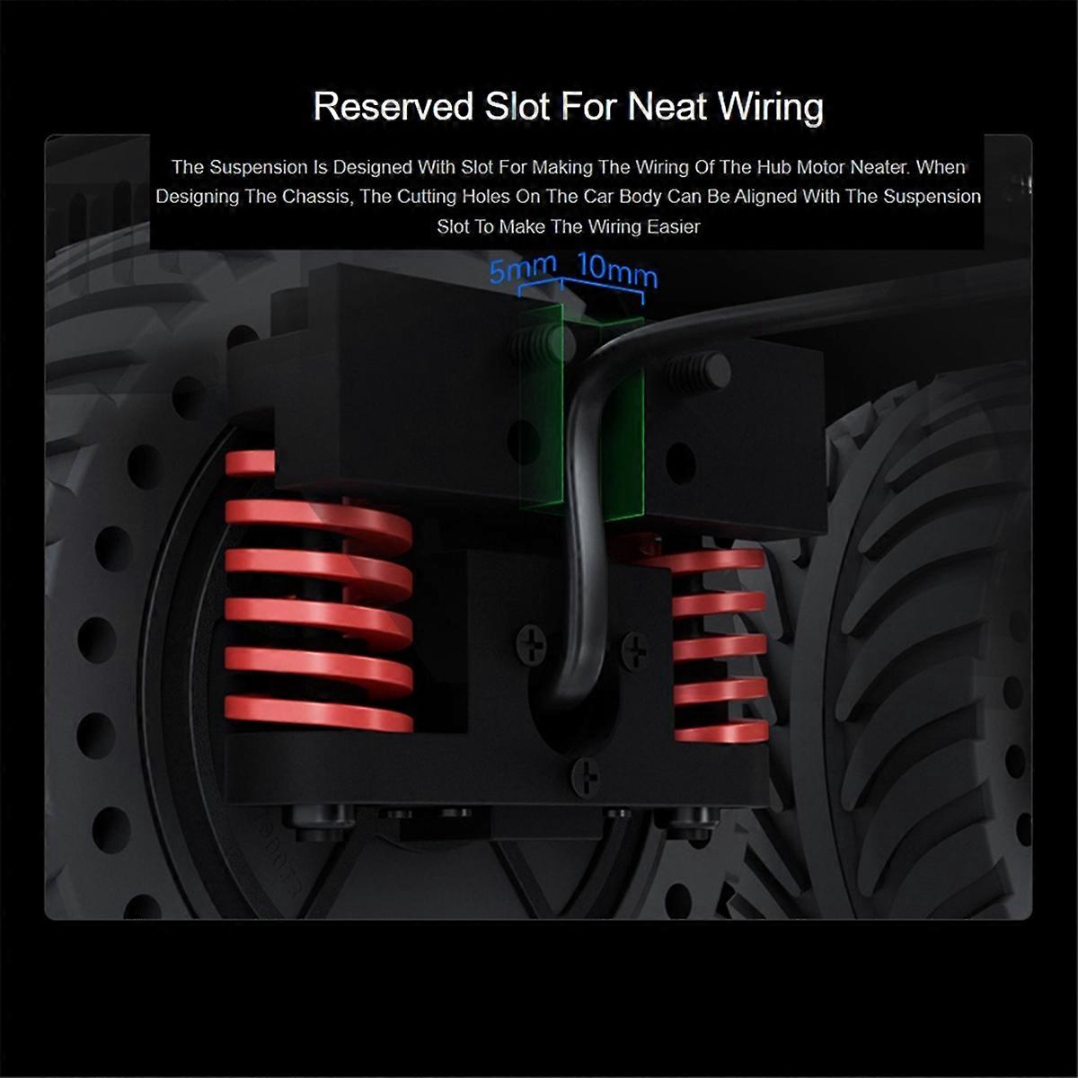 All-Metal Compact UGV Suspension (A), High-Strength Spring, 7.5KG Load Capacity, Suitable for DDSM11