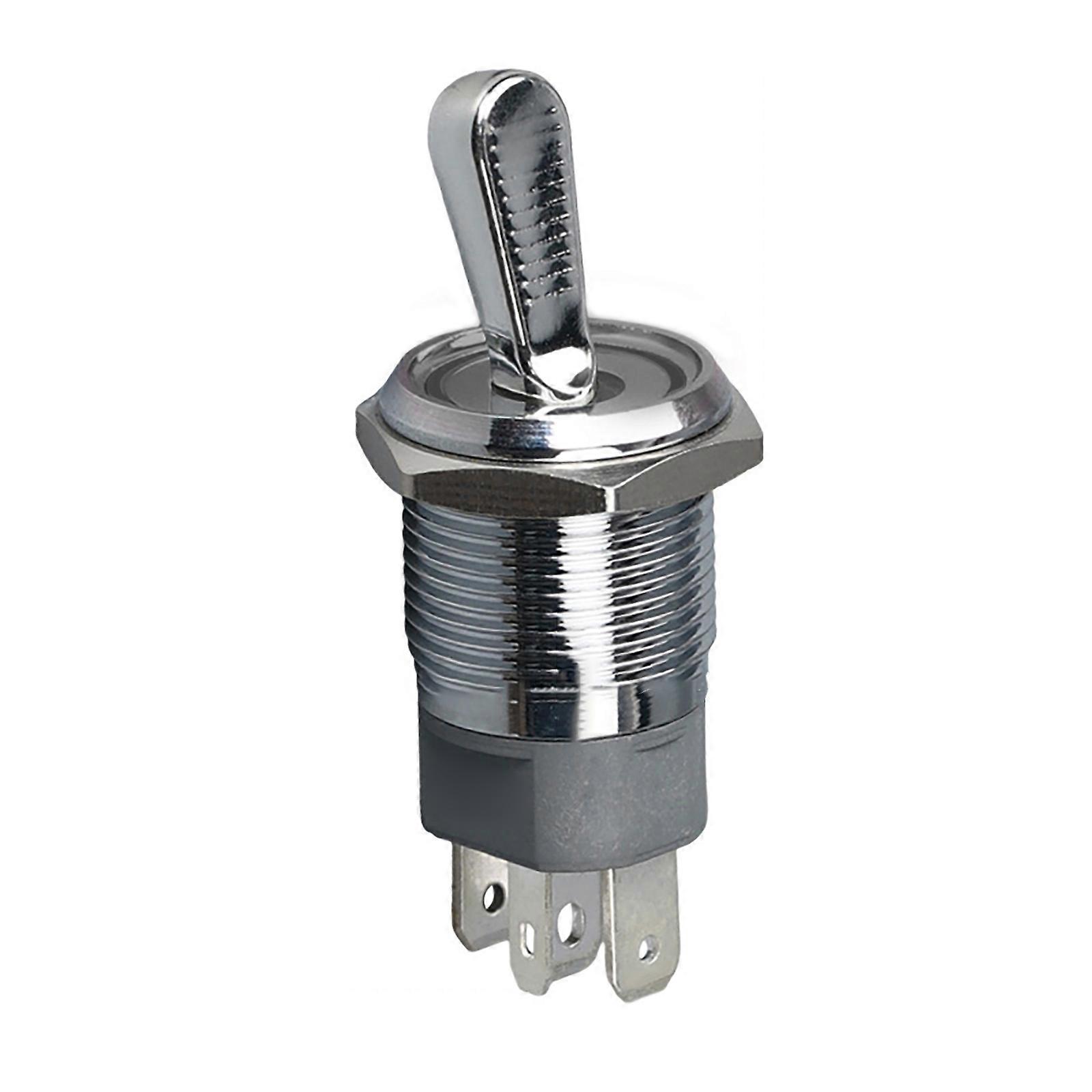 Sturdy Metal Three Position Toggle Switches With LED Light Designs for CustomES Electronics And Model Making Supplies