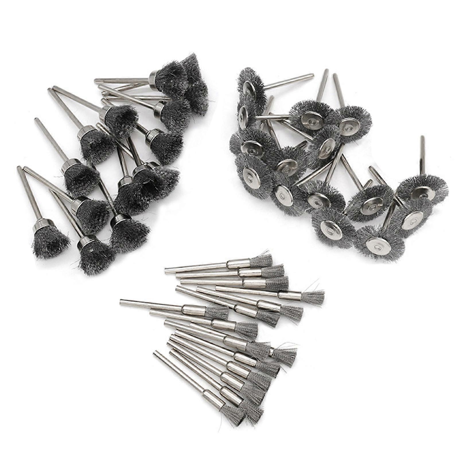 45pc/15pc Wire Brushes Steel Wire Polishing Wheel for Smoothing,Deburring,Buffing Suitable for DIY Enthusiasts Home Use