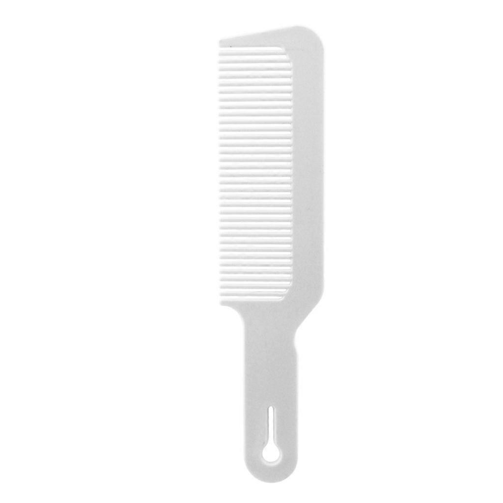 Clipper Comb Barber Flat Top Clipper Combs Hair Cutting Styling Tool  White