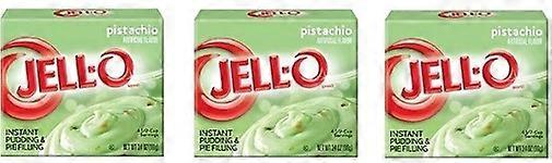 Jell-O Pistachio Instant Pudding Dessert Mix 3 Box Pack