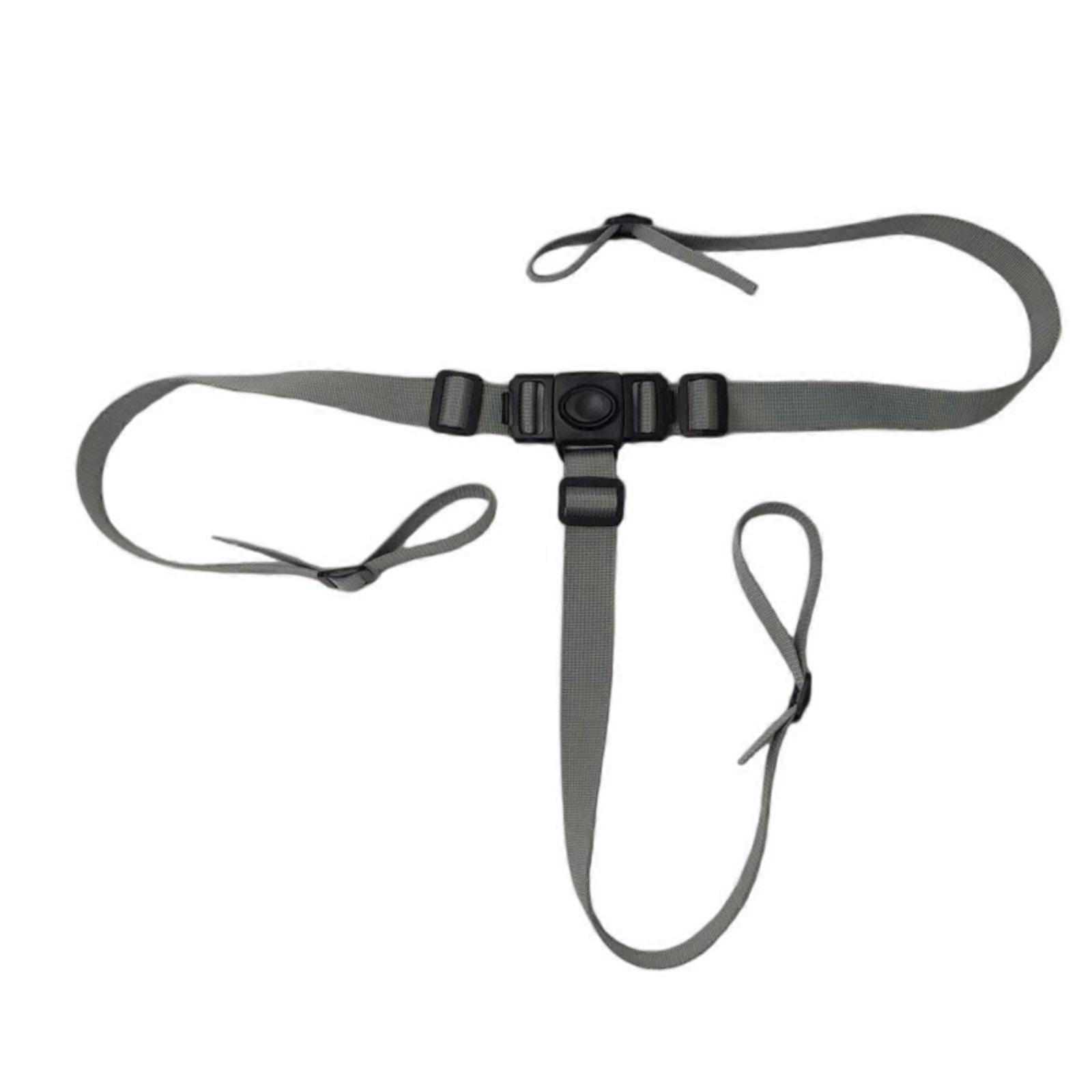 Adjustable Baby Harness Strap Belt with 3 Point System Suitable for Enhances Safety in Pushchairs High Chairs Strollers Gray