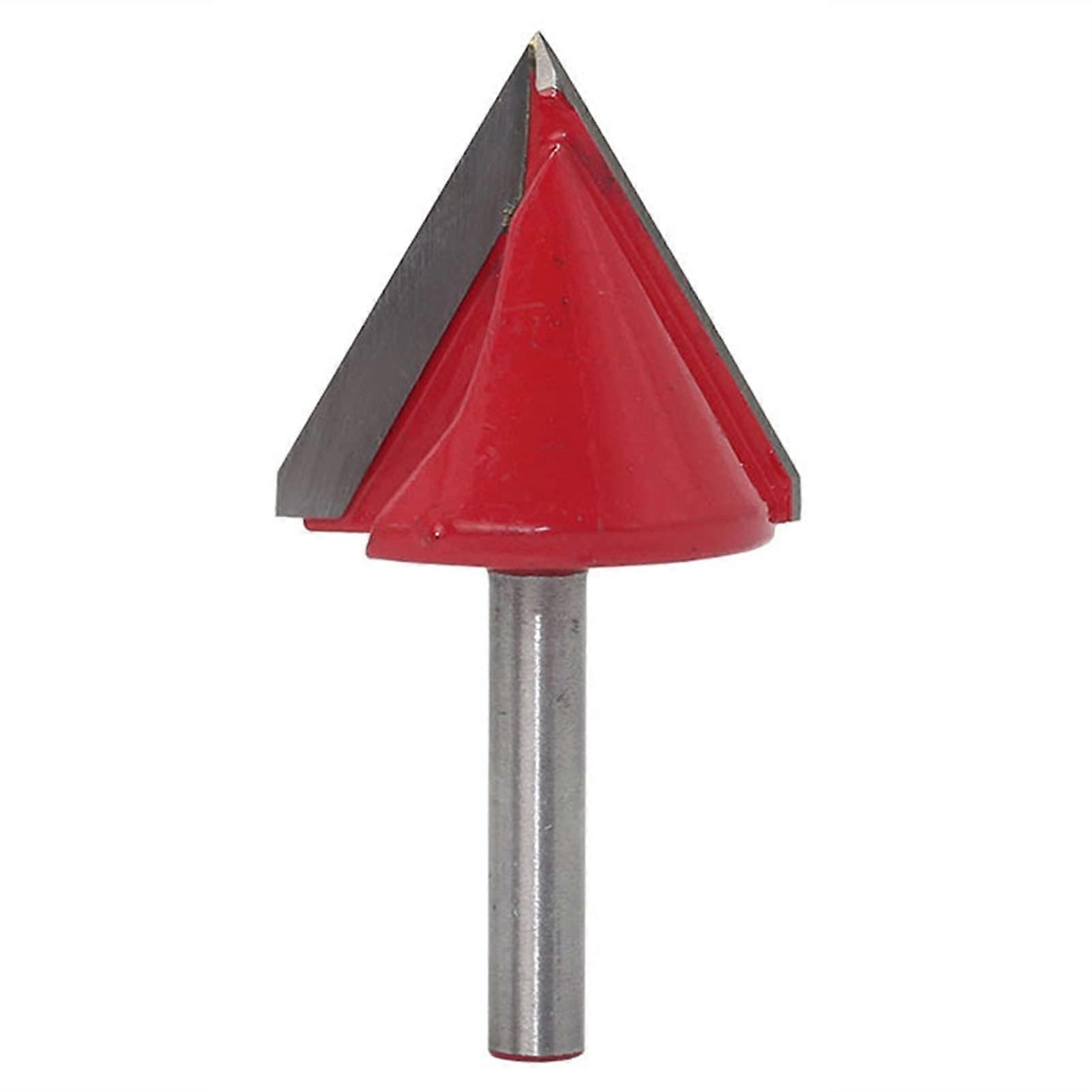 Metal 6mm VGroove Router Bits CNC Engraving Milling Cutter Woodworking Knife Carving Tungsten Carbide Cutting Tools (Cutting Edge Length : 6x22x60R)
