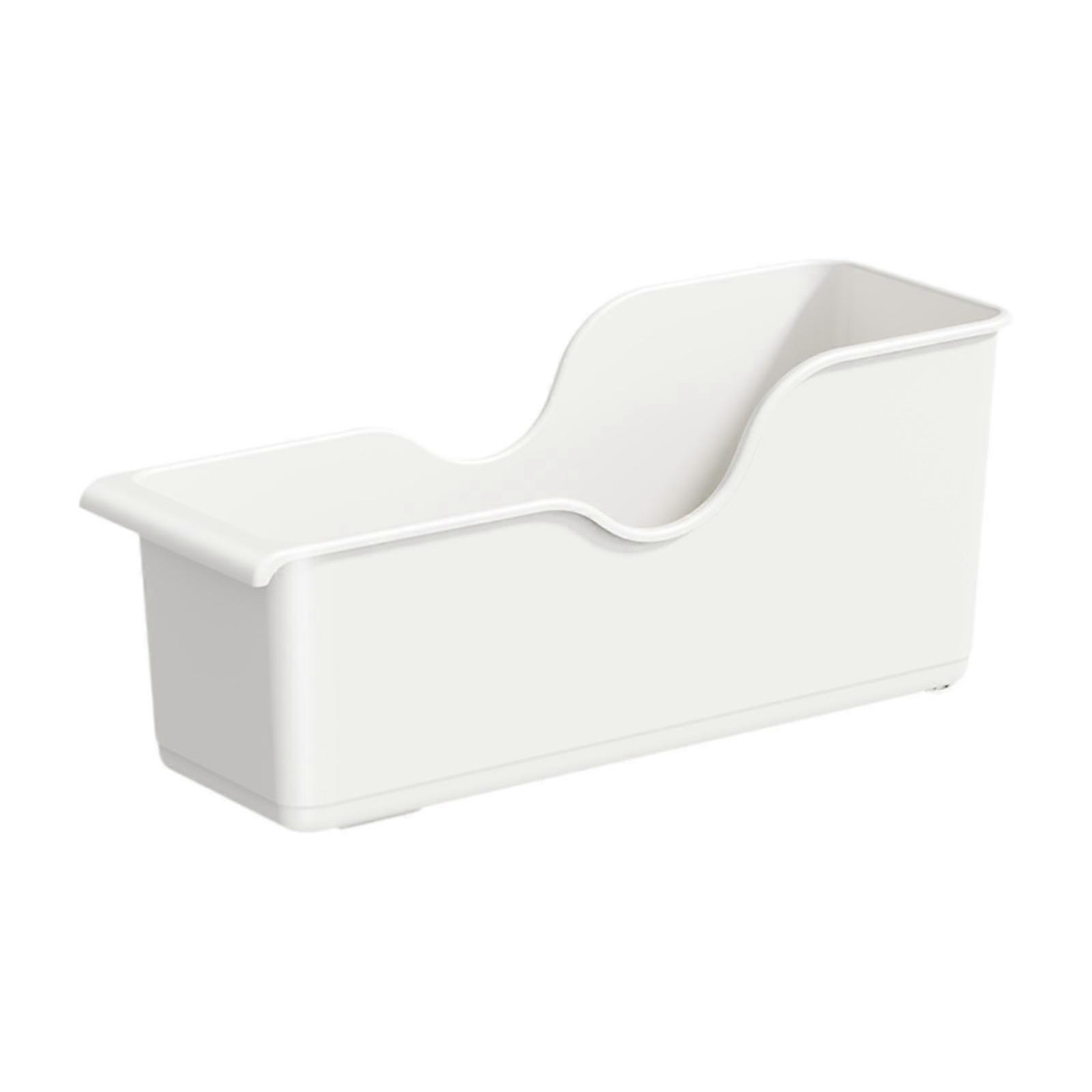 Modern Narrow Organizer Container Shelf Home Crafts Storage Bin with Wheels