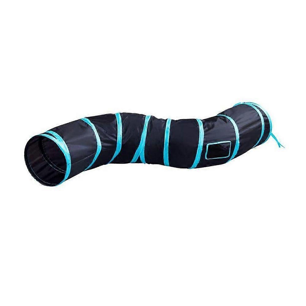 Foldable indoor S-shaped pet tunnel