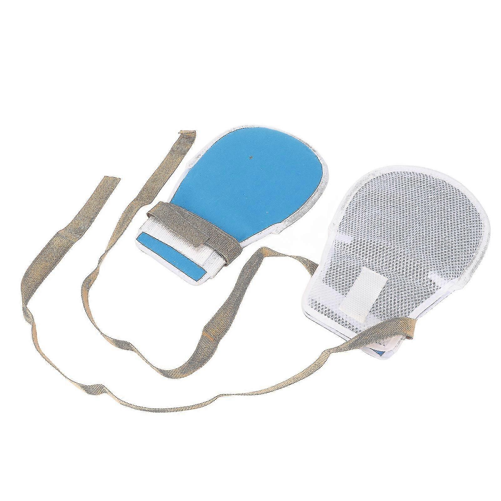 1 Pair Dementia Restraint Gloves Breathable Control Mitts Safety Hand Glove For Elderly And Patients