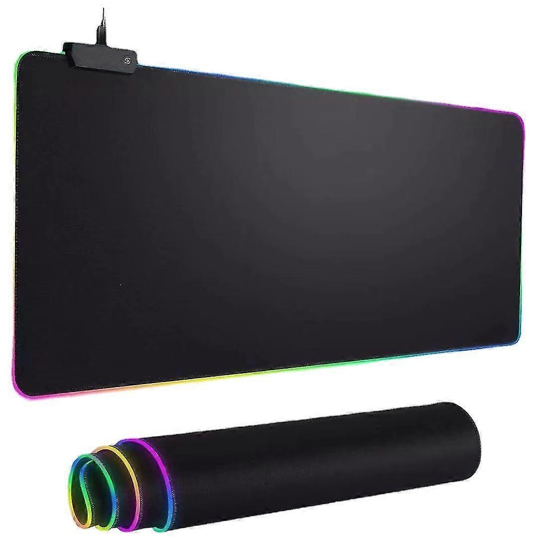 Gaming Mouse Pad, 800 X 300mm, Large, With 11 Lighting Modes, 7 Led Colors, Non-slip, For Gaming Pc, Extra Usb Input