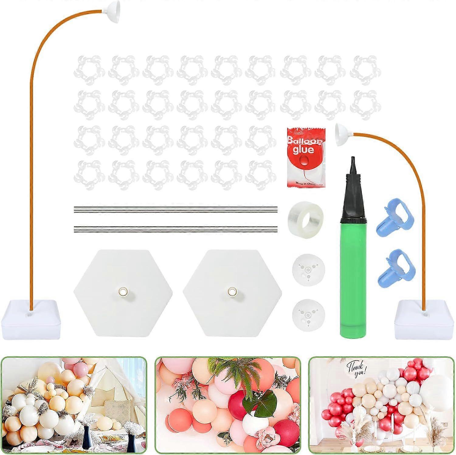 2025 Latest Model Balloon Arch Kit, Free Bending 8.2 and 5 ft Balloon Arch Stand with Bas
