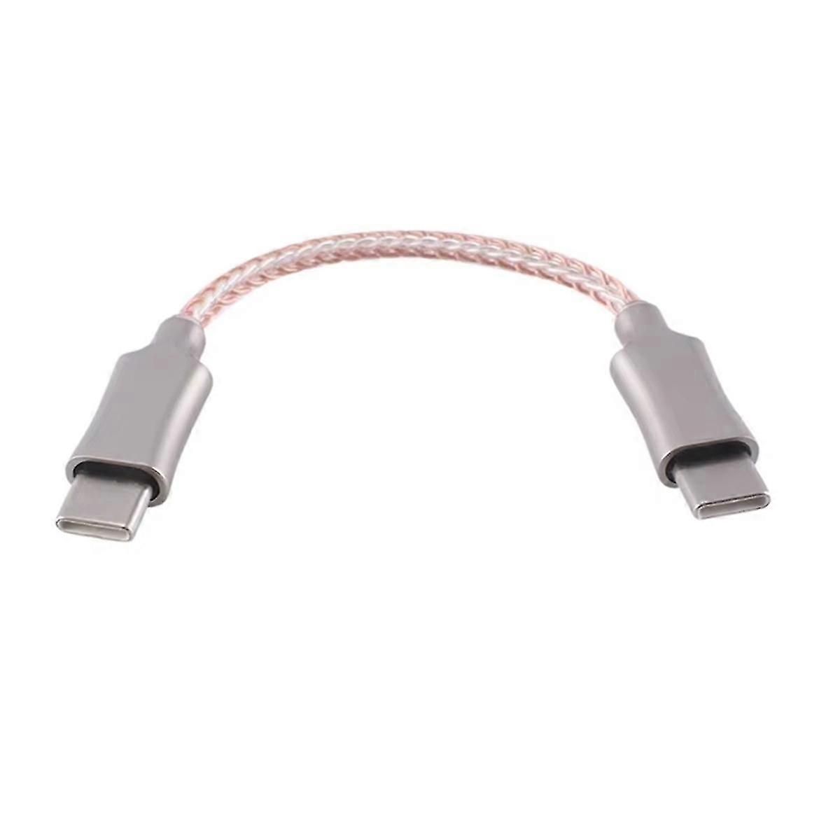 Portable Decoding Amp Cable Type-C to Type-C OTG Cable USB C Recording Cable for Hifi Headphone OTG