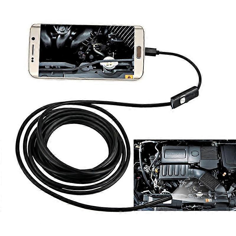 AN97 Waterproof Micro USB Endoscope Hard Tube Inspection Camera for Parts of OTG Function Android Mobile Phone, with 6 LEDs, Lens Diameter:7mm