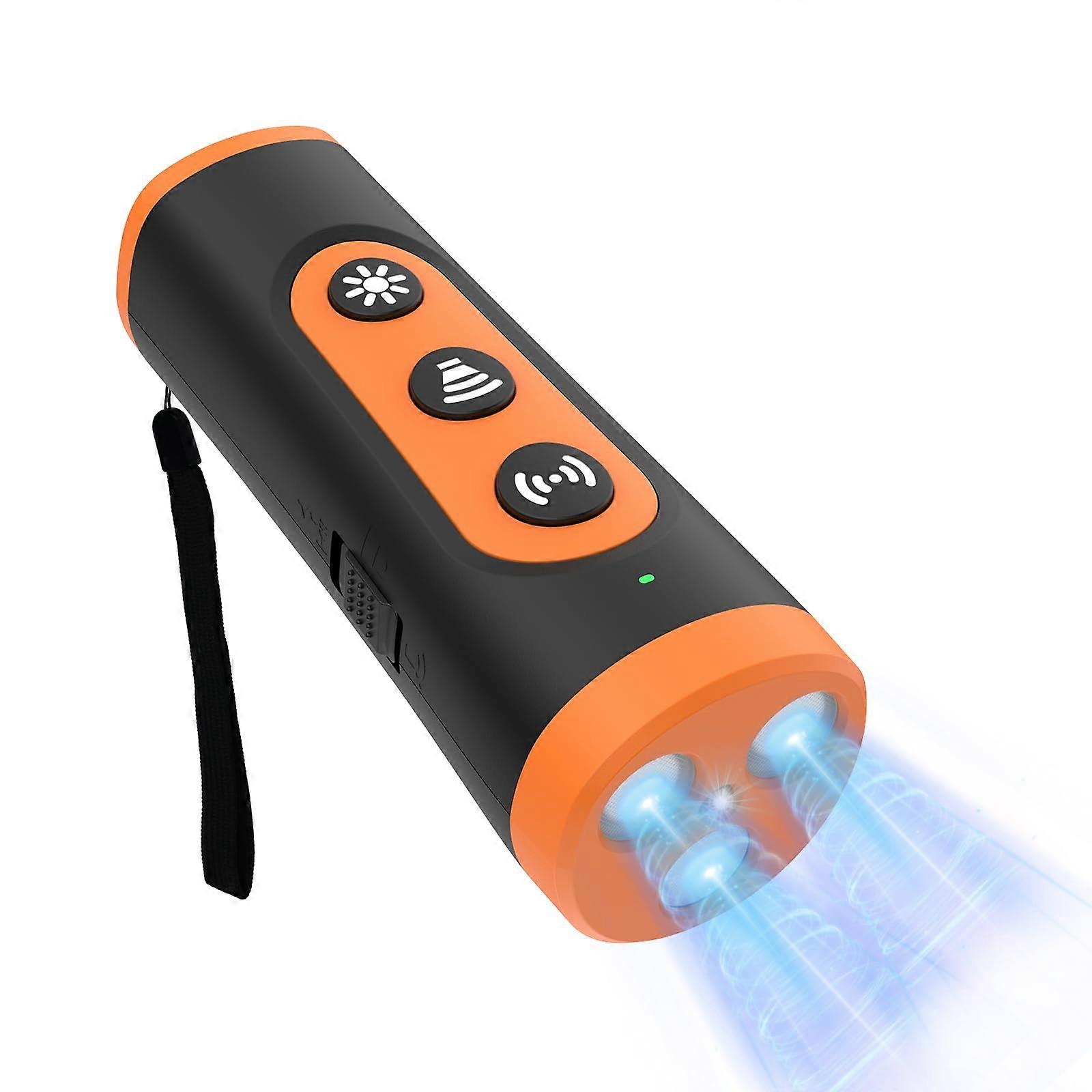 Dog Bark Deterrent Device, Rechargeable Ultrasonic Anti-Barking Device for Dogs, Portable and Effective Training Tool