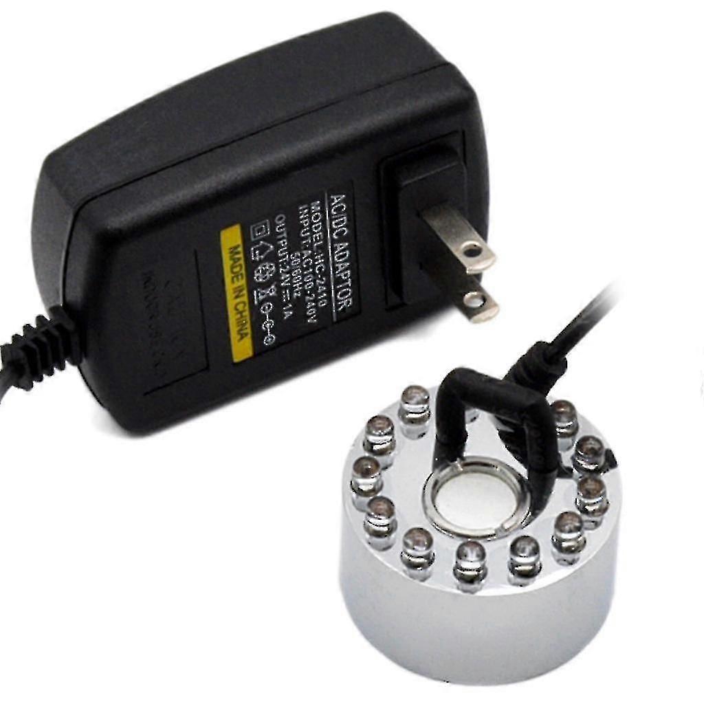 Ultrasonic Mist Maker Generator Fogger Nebulizer Water Fountain Pond 12 Led Atomizer Air Humidifier,EU/US/UK