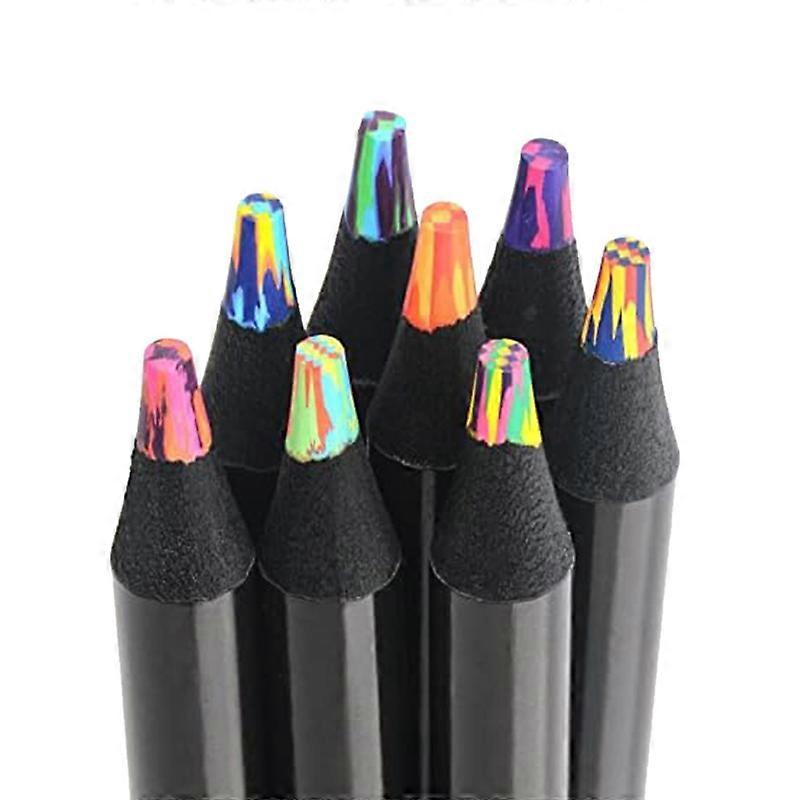 8 colori matite arcobaleno, matite multicolori per colorare e schizzi