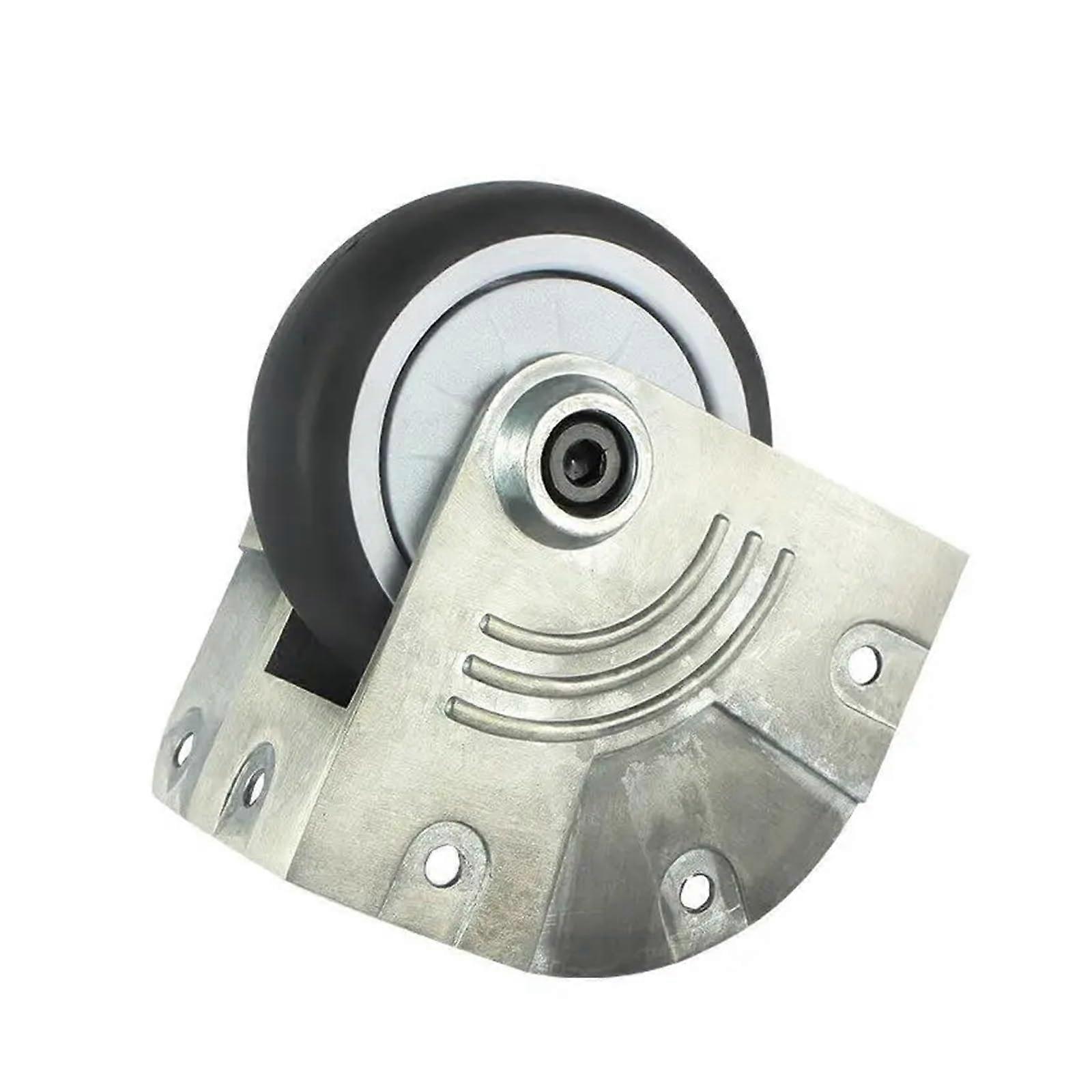 3-Inch Aluminum Alloy Bracket Case with Silent Rubber Corner Wheels, Gray Caster Bag for Aircraft Applications