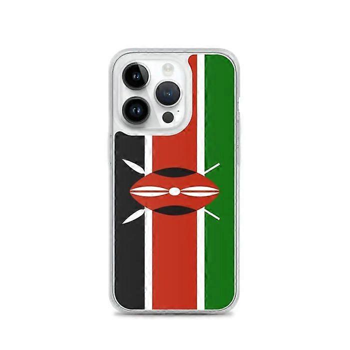 iPhone Case - Kenya Flag - iPhone 14 Pro - Flexible - Complete Protection - Multicolor