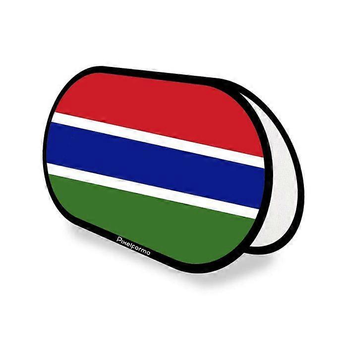 Flag - Gambia - Oval - 70 x 120 cm - Polyester - Double-sided print