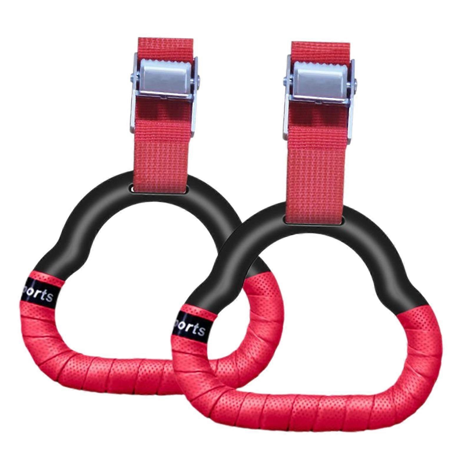 Gymnastics Rings Exercise Rings Versatile Non Slip Handle Lightweight Gift