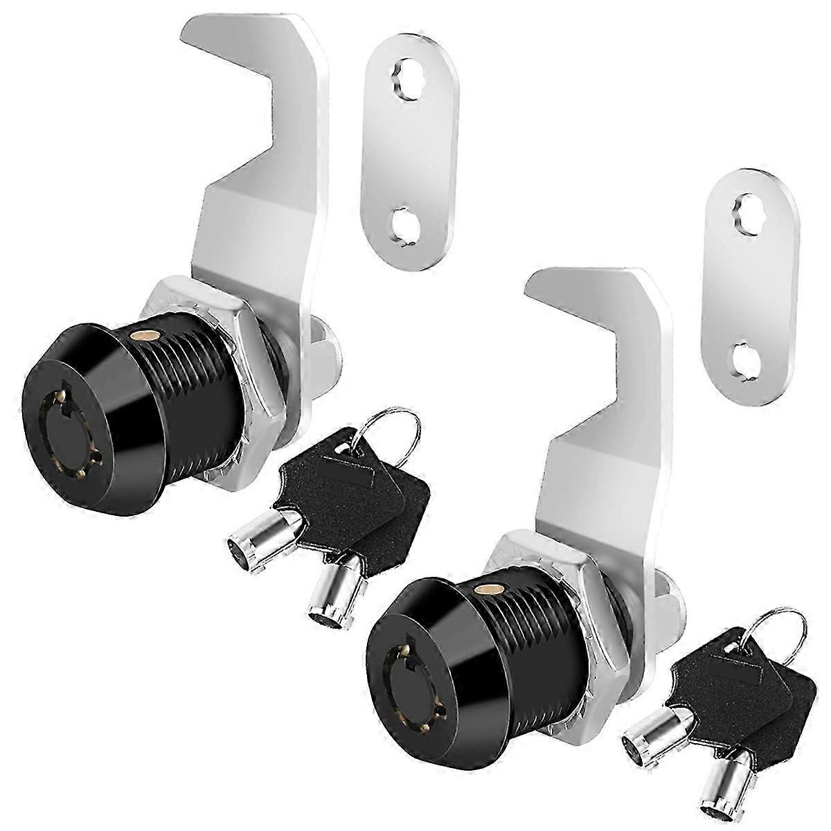 Black Tool Box Lock with Key, Same Key Cabinet Lock, Hook Cam, Cam Lock,Zinc Alloy,RV LOCK CM1917 CM