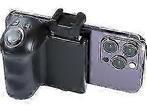 Phone Camera Grip with Zoom Remote, Smartphone Handle Holder with Wireless Shutter, Phone Filming Accessories Vlog Shooting