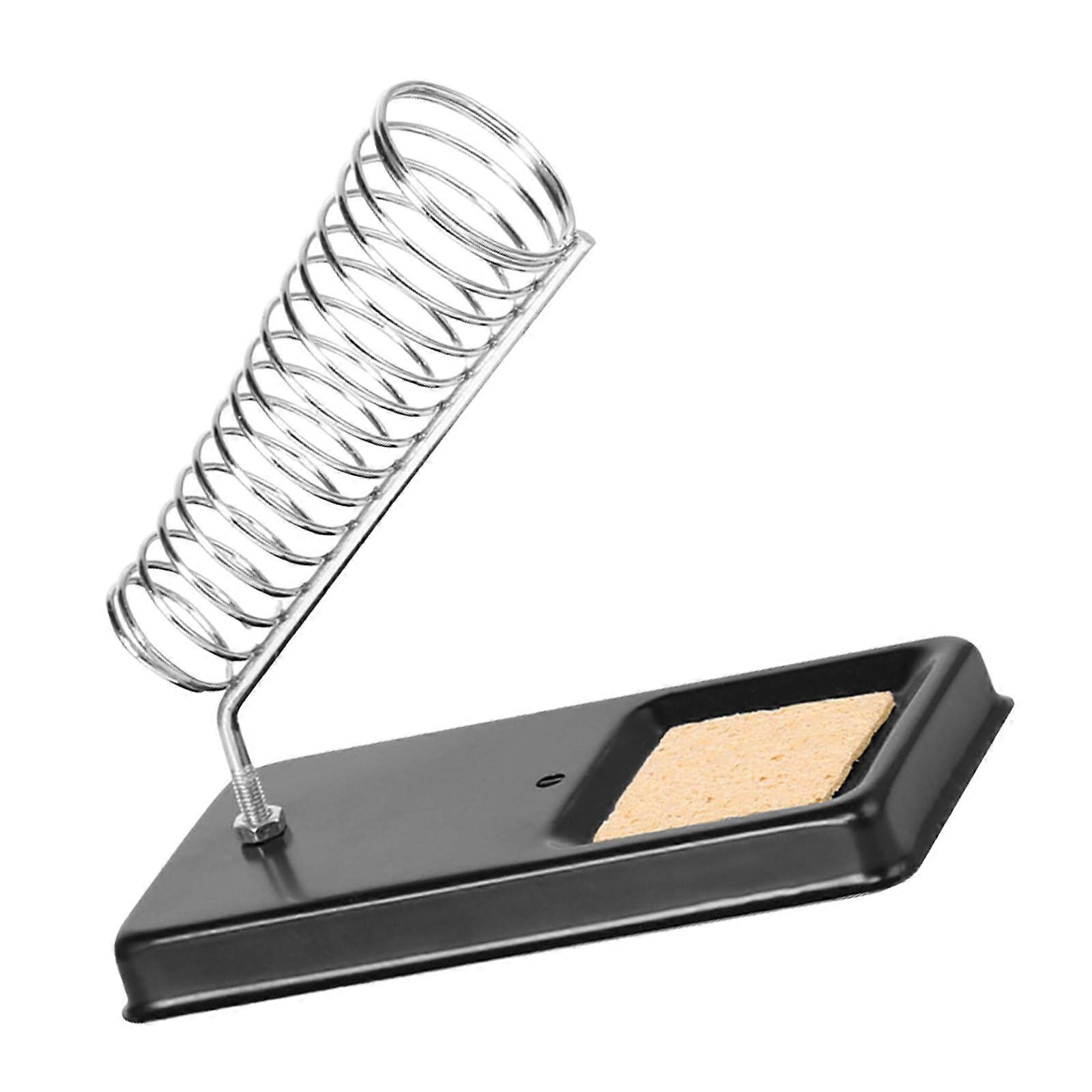 Soldering iron holder soldering iron stand spring holder solder with cleaning sponge for electronics repair