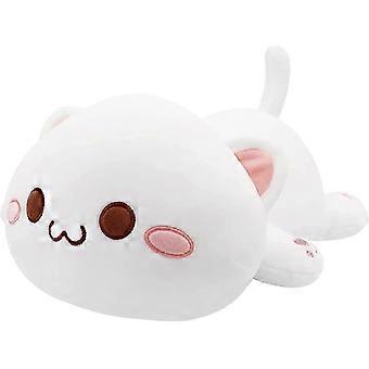 Soft Cat Plush Pillow Stuffed Animal Toy Kawaii Kitten Anime Plushie Hugging Pillow, Plush Doll Toy for Kids Girls Birthday Valentine
