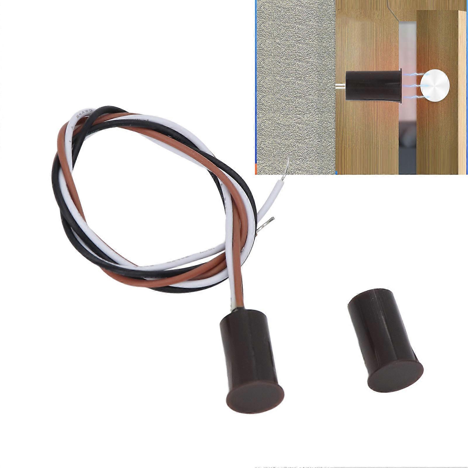 5 Sets Recessed Magnetic Switch DC100V 10W NO NC Door Sensor Window Reed Switch for Alarm System Access Control 