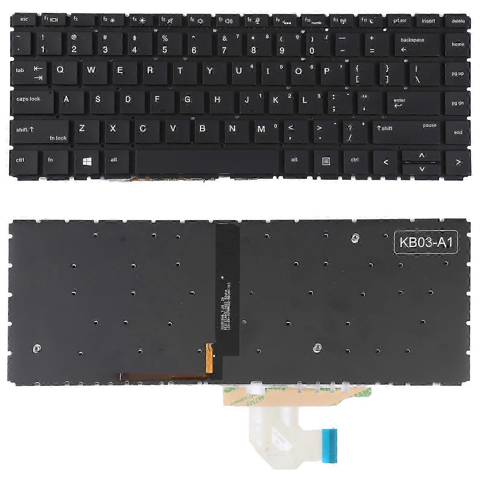 2025 For HP Probook 440 G6 445 G6 440 G7 445 G7 US Version Keyboard with Backlight