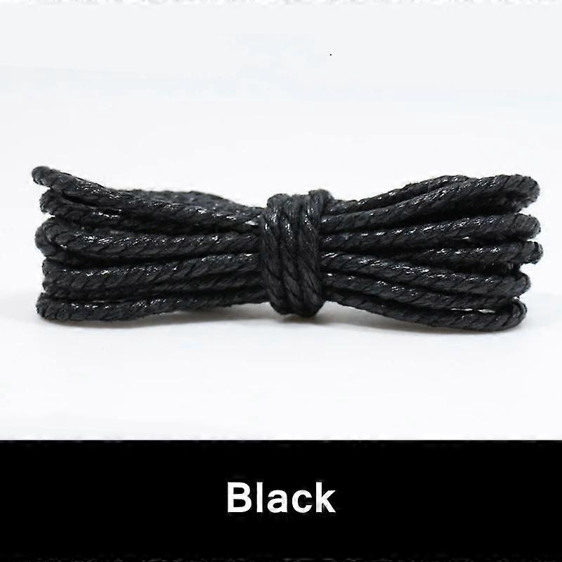 1Pair Shoelce Casual Leather Shoelaces Waxed Round Shoe Laces Shoestring Boots Sport Shoes Cord Rope 60/90/120/150CM Accesories
