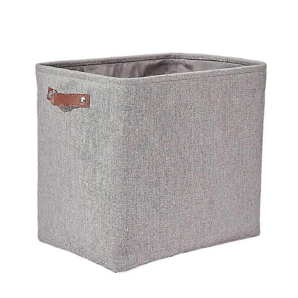 Solid Color Linen Storage Box - Dirty Clothes Basket Style2209