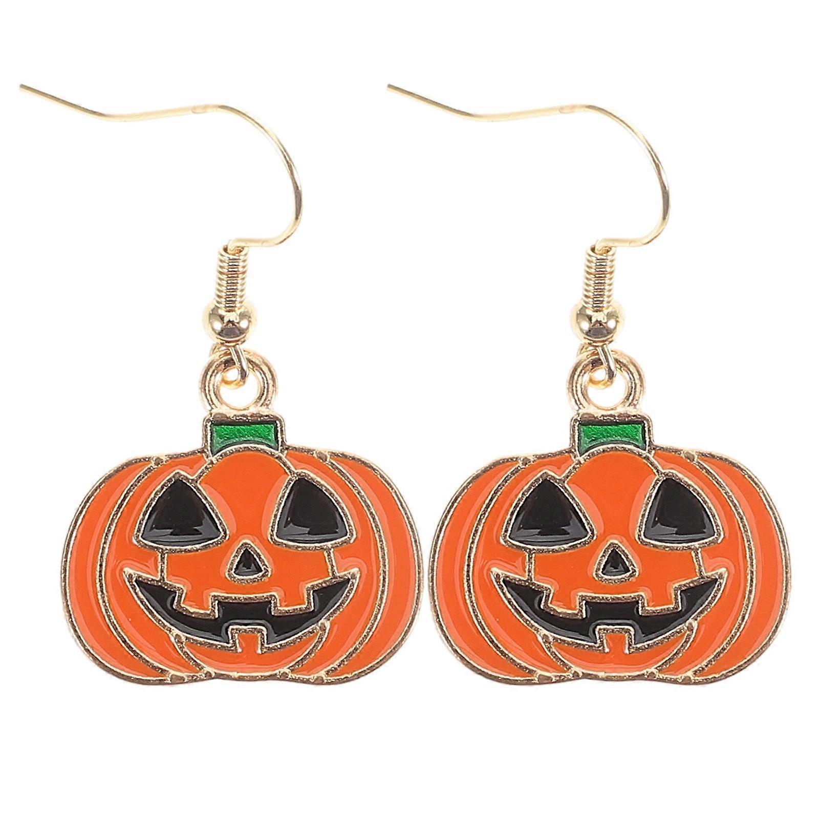 Halloween Themed Earrings, Distinctive Pumpkin Shape with Craftsmanship
