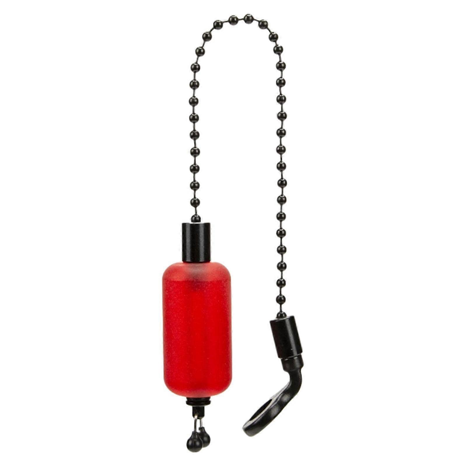 Steel Fishing Rod Bite Alarm with Portable Carp Fishing Swing Indicator, Waterproof Fish Alarm, Red Color