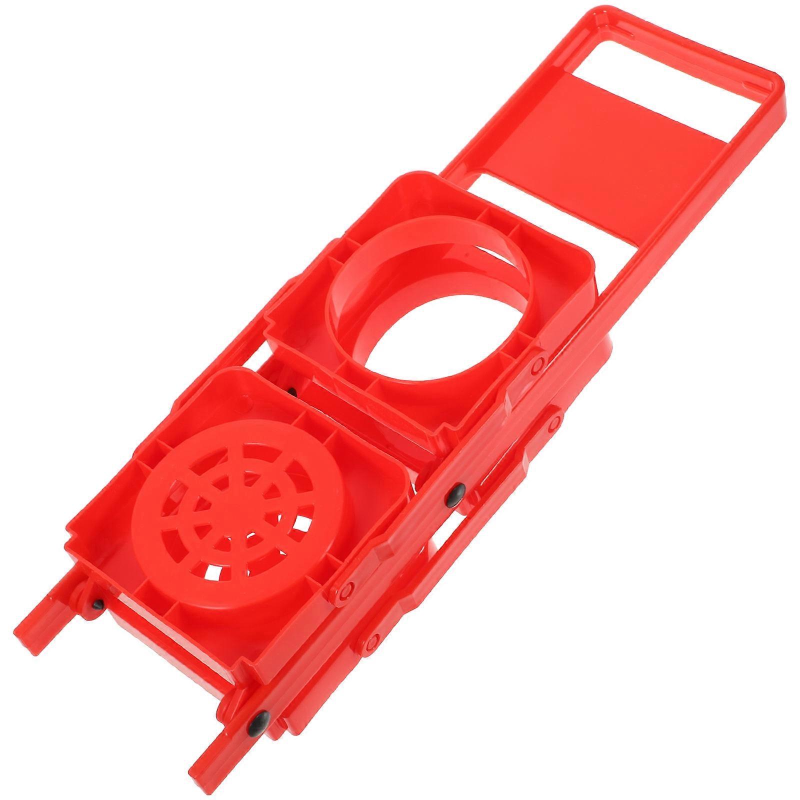 Foldable Drinks Carrier Plastic Beer Tote Basket Portable Storage Rack For Outdoor Activities Rectangular Red 36.00X20.00X8.00CM 1Pcs