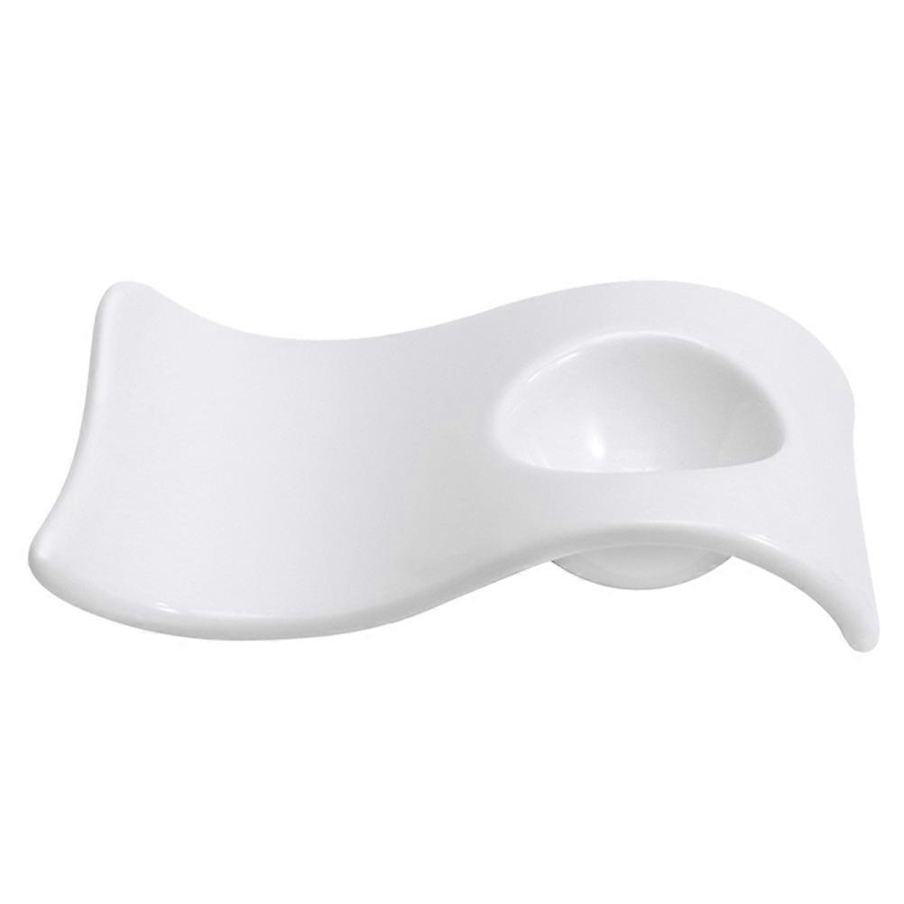 Elegant Ceramic Shaped Egg Cup Holder for Boiled Eggs, Easy Clean, Modern Kitchen Decor